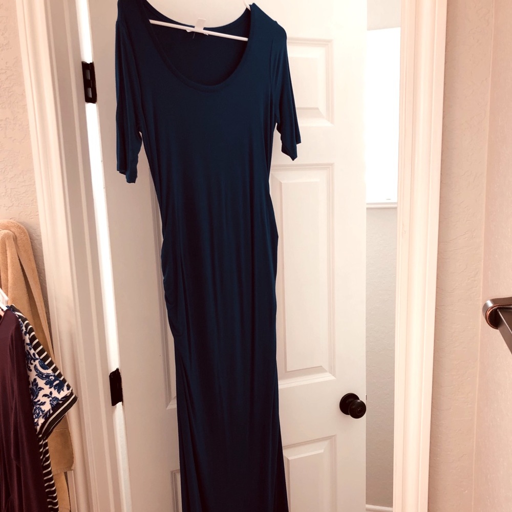 Isabel and Ingrid Long Maternity Dress